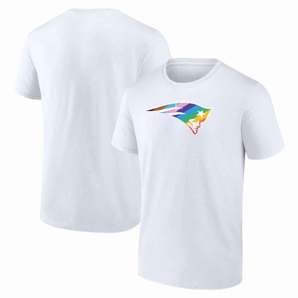New England Patriots Logo Pride T-Shirt White