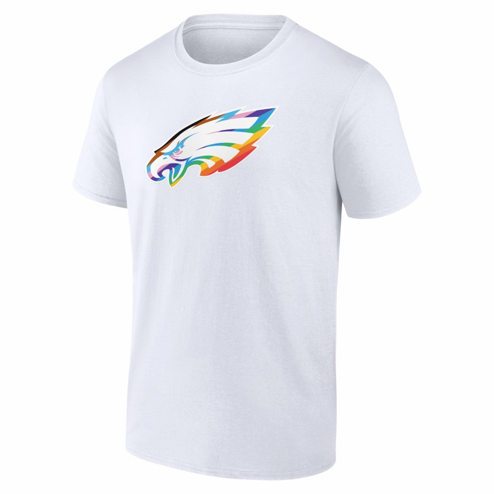 Philadelphia Eagles Logo Pride T-Shirt White