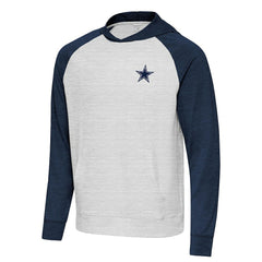 Dallas Cowboys Antigua Urgent Pullover Hoodie Heather Gray/Navy
