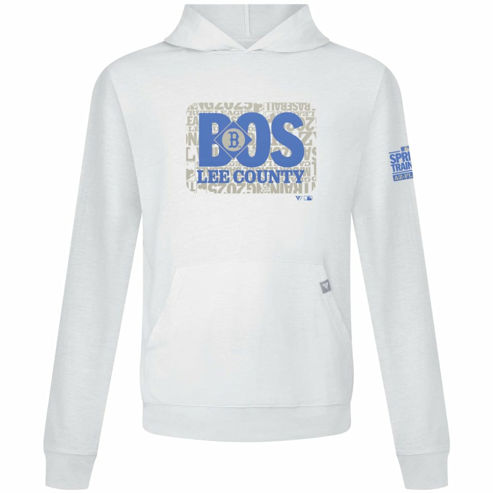 Boston Red Sox Levelwear 2025 Spring Training Relay Pullover Hoodie - White - MLB Lifestyle