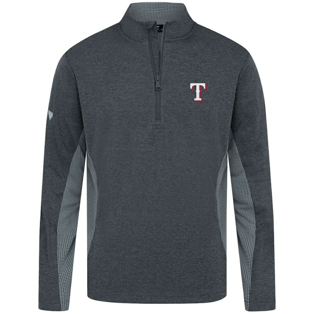 Texas Rangers Levelwear Waffle Insignia 2.0 Quarter-Zip Pullover - Heather Black - MLB Sale