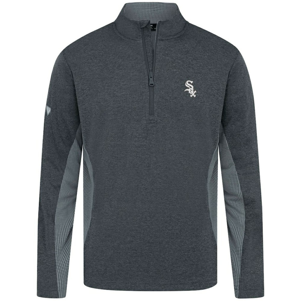 Chicago White Sox Levelwear Waffle Insignia 2.0 Quarter-Zip Pullover - Heather Black - MLB on Sale