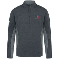 Arizona Diamondbacks Levelwear Waffle Insignia 2.0 Quarter-Zip Pullover - Heather Black - MLB Lifestyle