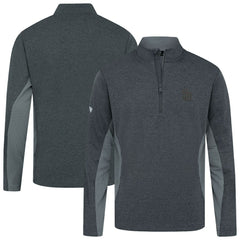 San Diego Padres Levelwear Waffle Insignia 2.0 Quarter-Zip Pullover - Heather Black - MLB Lifestyle