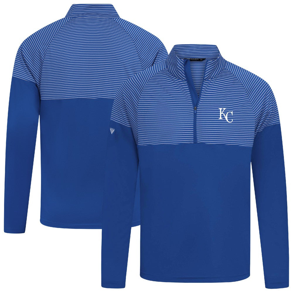 Kansas City Royals Levelwear Classic Stripes Insignia 2.0 Pullover - Royal - MLB Discount