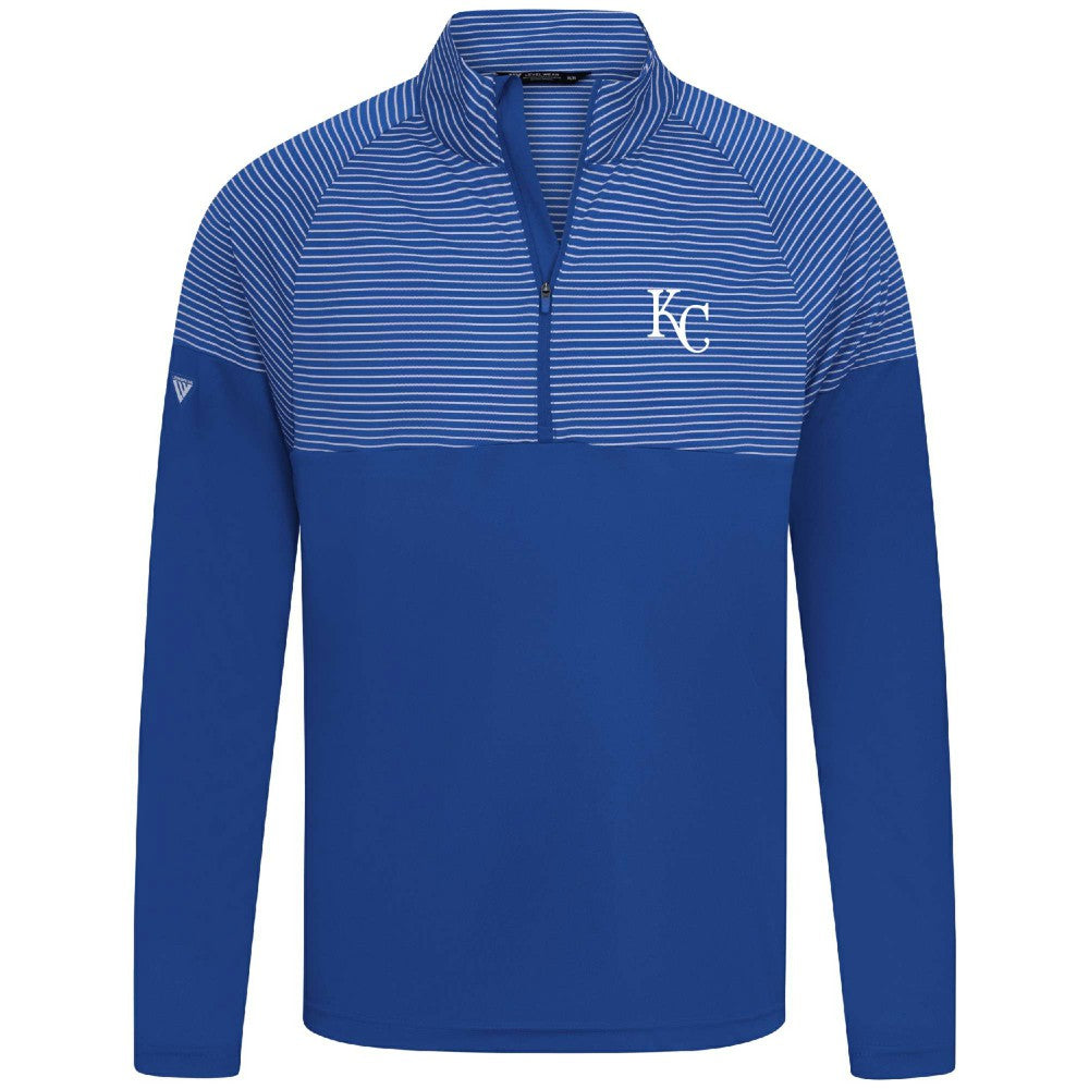 Kansas City Royals Levelwear Classic Stripes Insignia 2.0 Pullover - Royal - MLB Discount