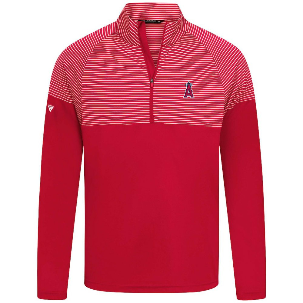 Los Angeles Angels Levelwear Classic Stripes Insignia 2.0 Pullover - Red - MLB Discount