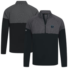 Miami Marlins Levelwear Classic Stripes Insignia 2.0 Pullover - Black - MLB Lifestyle
