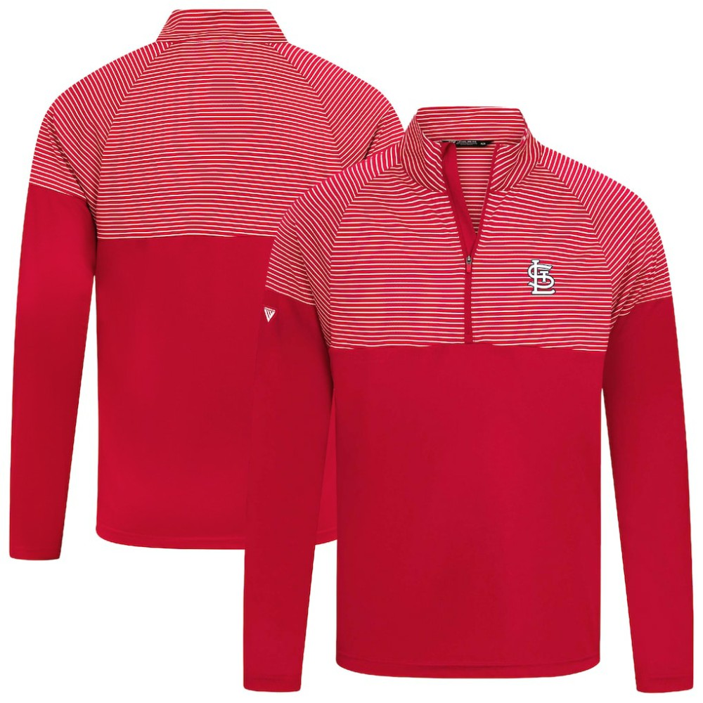 St. Louis Cardinals Levelwear Classic Stripes Insignia 2.0 Pullover - Red - MLB on Sale