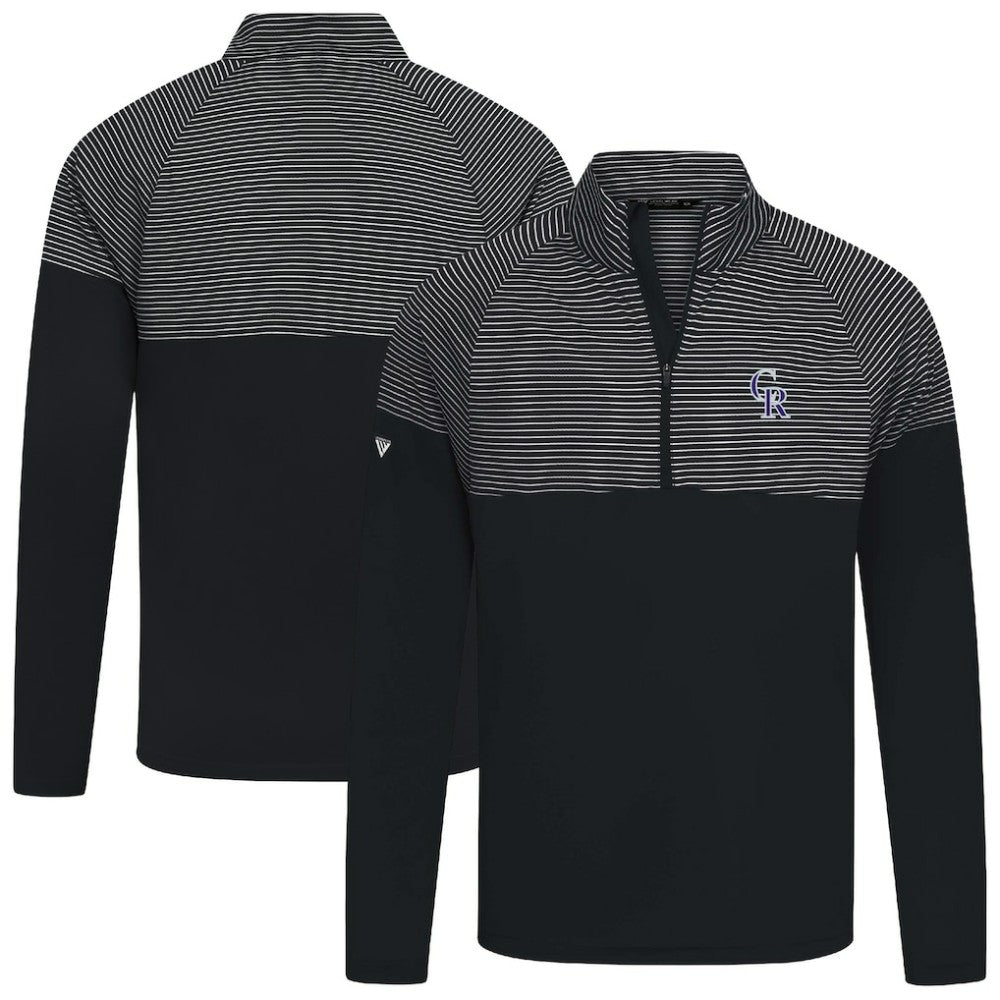 Colorado Rockies Levelwear Classic Stripes Insignia 2.0 Pullover - Black - MLB Sale