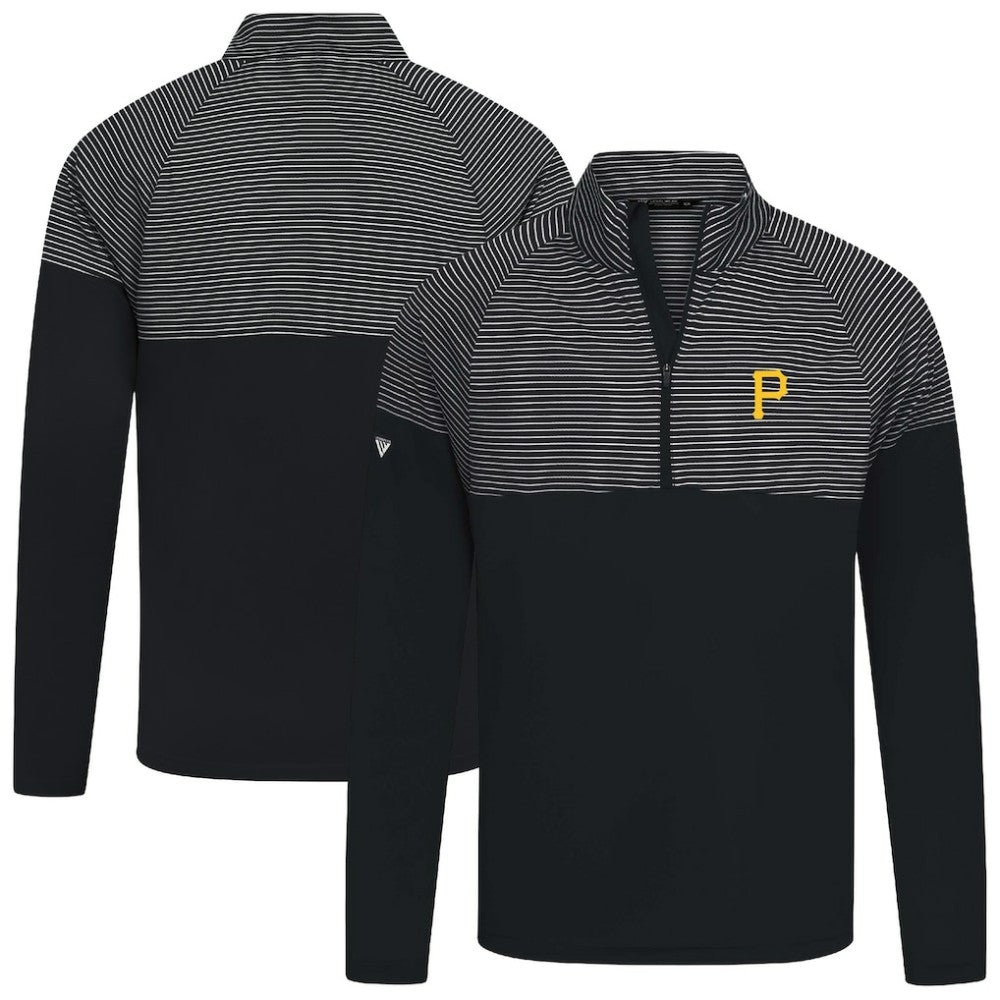 Pittsburgh Pirates Levelwear Classic Stripes Insignia 2.0 Pullover - Black - MLB Lifestyle