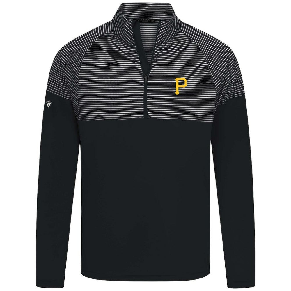Pittsburgh Pirates Levelwear Classic Stripes Insignia 2.0 Pullover - Black - MLB Lifestyle