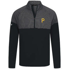 Pittsburgh Pirates Levelwear Classic Stripes Insignia 2.0 Pullover - Black - MLB Lifestyle