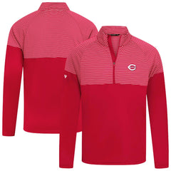 Cincinnati Reds Levelwear Classic Stripes Insignia 2.0 Pullover - Red - MLB on Sale
