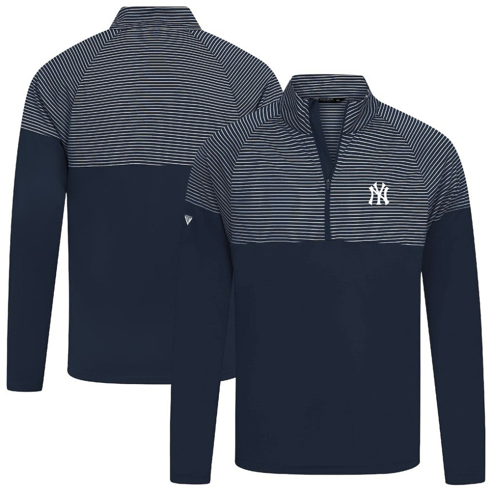 New York Yankees Levelwear Classic Stripes Insignia 2.0 Pullover - Navy - MLB Sale