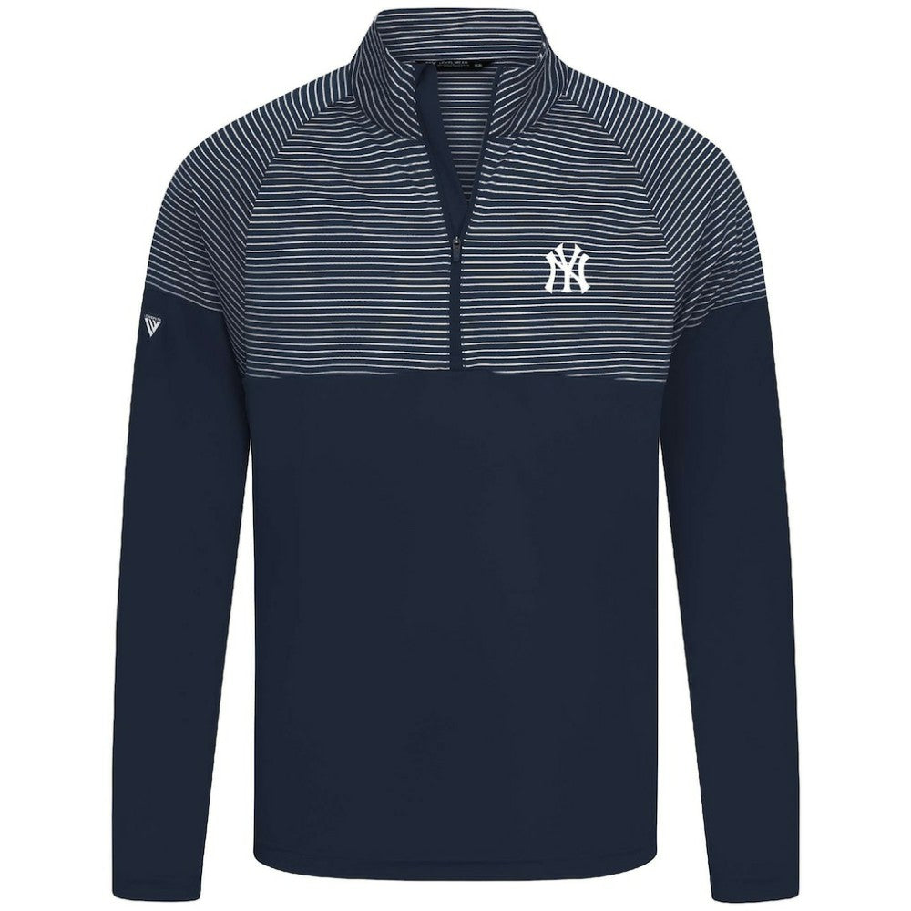 New York Yankees Levelwear Classic Stripes Insignia 2.0 Pullover - Navy - MLB Sale