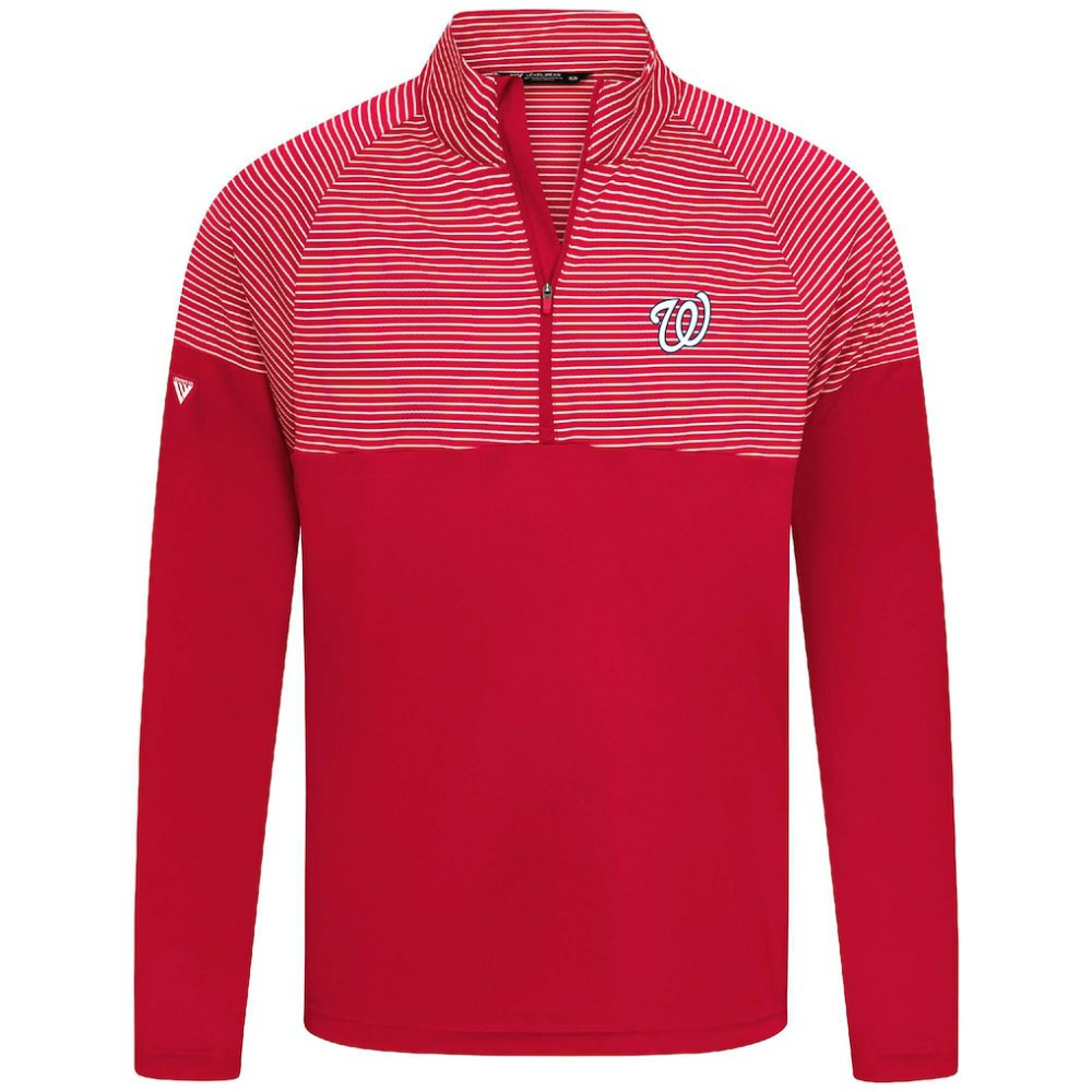 Washington Nationals Levelwear Classic Stripes Insignia 2.0 Pullover - Red - MLB Online