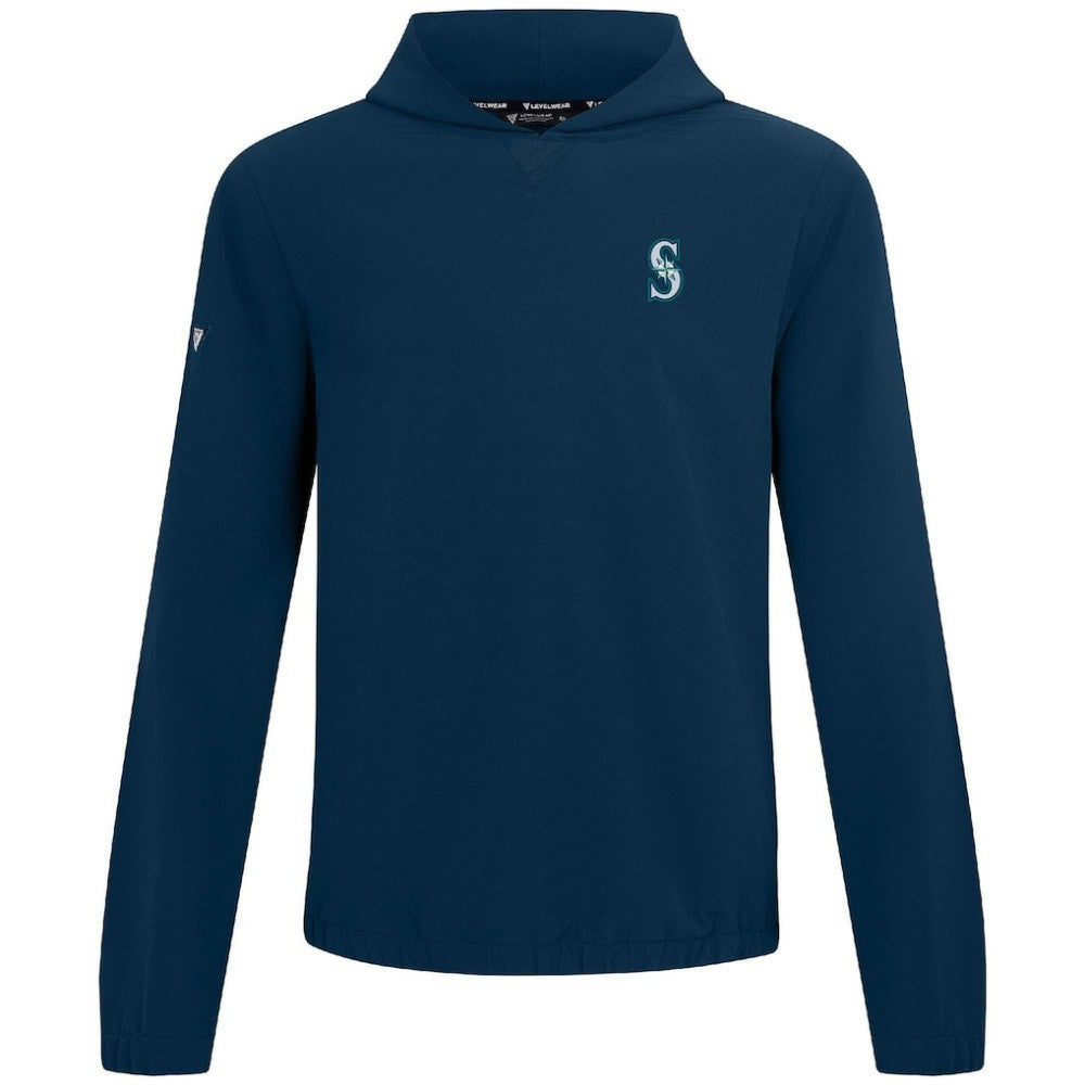 Seattle Mariners Levelwear Action Insignia 2.0 Pullover Hoodie - Navy - MLB Online