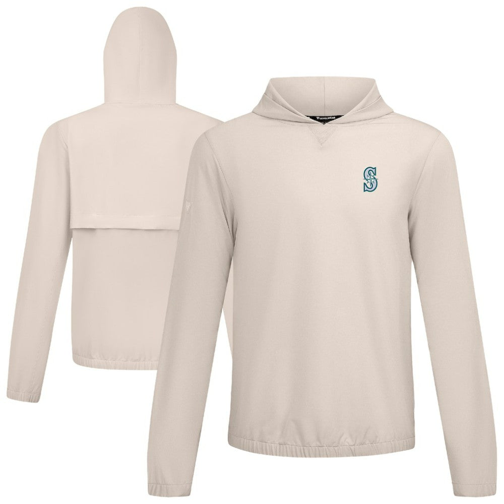 Seattle Mariners Levelwear Action Insignia 2.0 Pullover Hoodie - Khaki - MLB Lifestyle