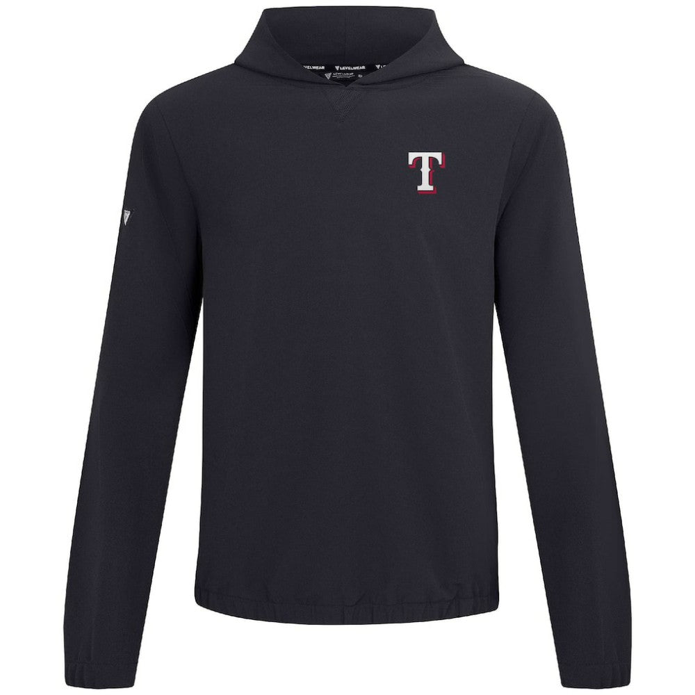 Texas Rangers Levelwear Action Insignia 2.0 Pullover Hoodie - Black - MLB Online