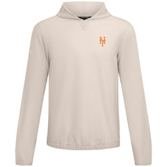 New York Mets Levelwear Action Insignia 2.0 Pullover Hoodie - Khaki - MLB Sale