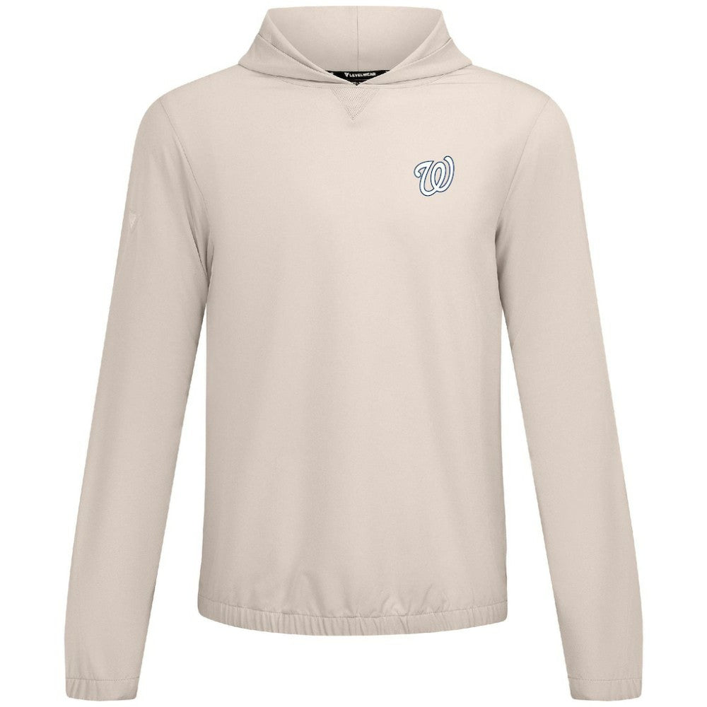 Washington Nationals Levelwear Action Insignia 2.0 Pullover Hoodie - Khaki - MLB on Sale