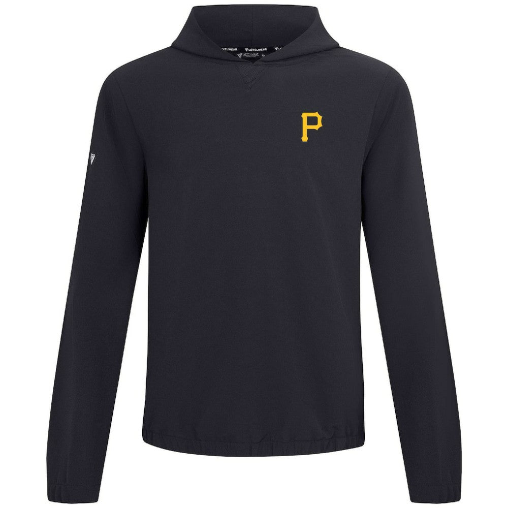 Pittsburgh Pirates Levelwear Action Insignia 2.0 Pullover Hoodie - Black - MLB Lifestyle
