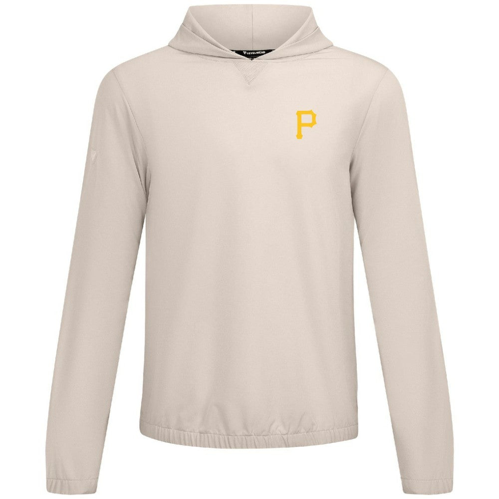Pittsburgh Pirates Levelwear Action Insignia 2.0 Pullover Hoodie - Khaki - MLB Discount