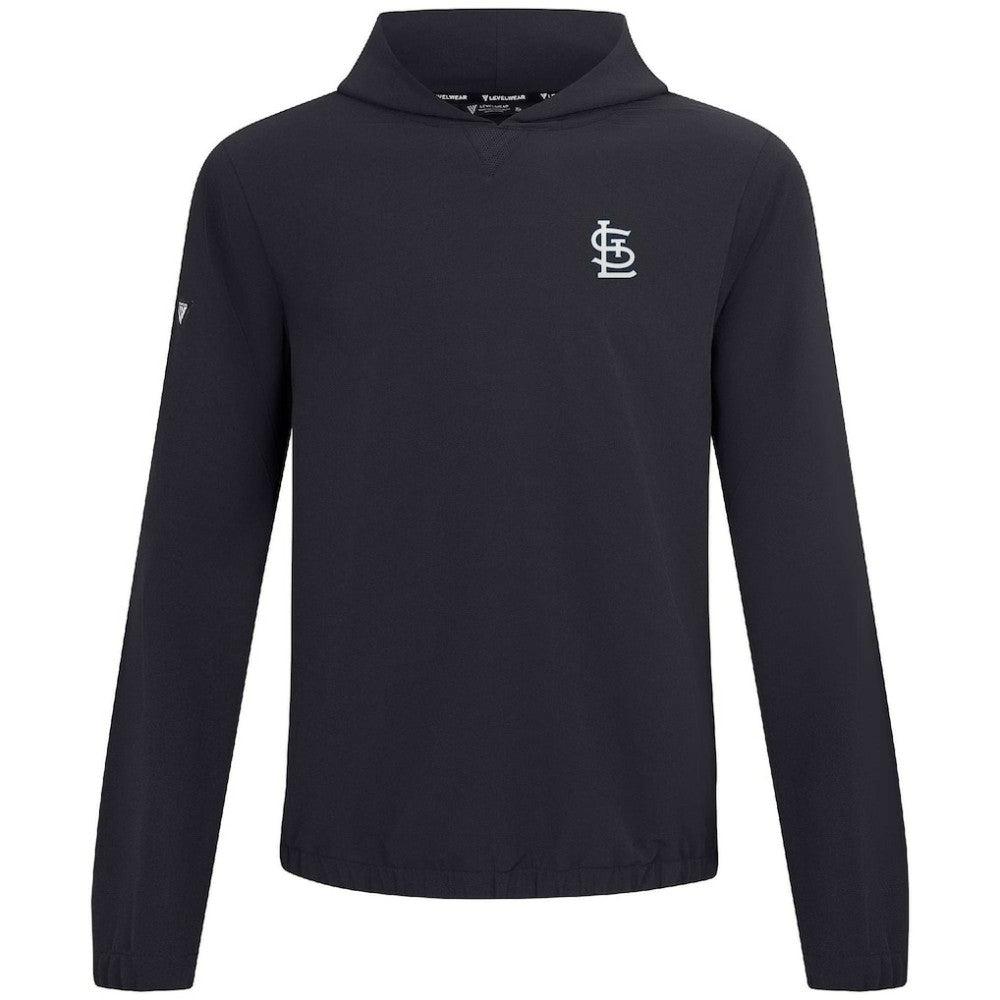 St. Louis Cardinals Levelwear Action Insignia 2.0 Pullover Hoodie - Black - MLB Online