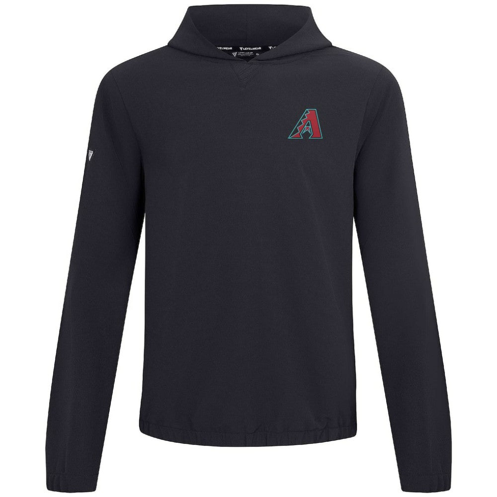 Arizona Diamondbacks Levelwear Action Insignia 2.0 Pullover Hoodie - Black - MLB on Sale