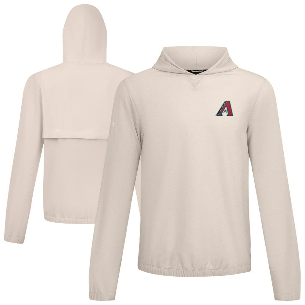 Arizona Diamondbacks Levelwear Action Insignia 2.0 Pullover Hoodie - Khaki - MLB Lifestyle