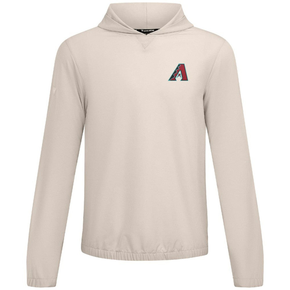 Arizona Diamondbacks Levelwear Action Insignia 2.0 Pullover Hoodie - Khaki - MLB Lifestyle