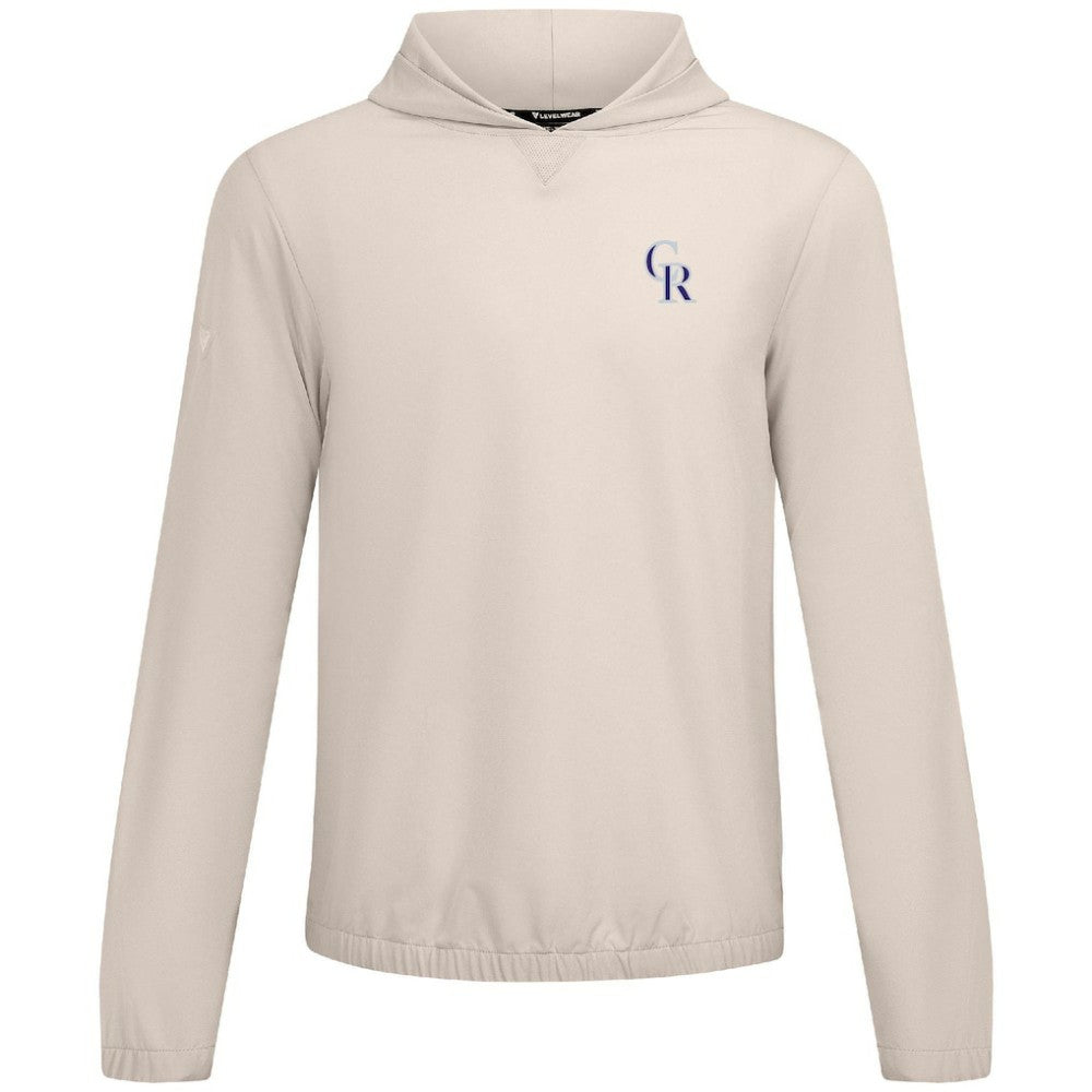 Colorado Rockies Levelwear Action Insignia 2.0 Pullover Hoodie - Khaki - MLB Online