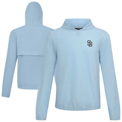 San Diego Padres Levelwear Action Insignia 2.0 Pullover Hoodie - Light Blue - MLB Online