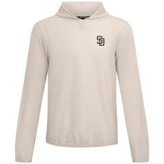 San Diego Padres Levelwear Action Insignia 2.0 Pullover Hoodie - Khaki - MLB Discount