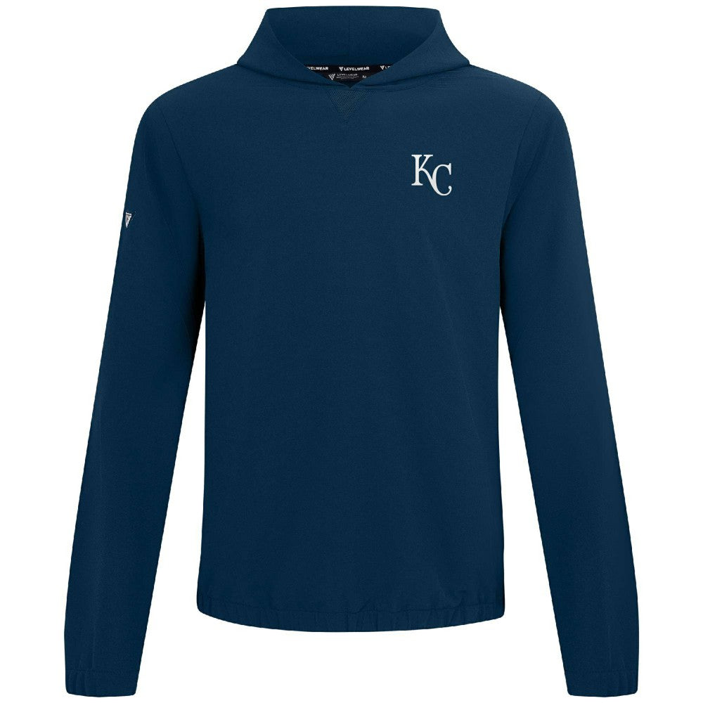 Kansas City Royals Levelwear Action Insignia 2.0 Pullover Hoodie - Navy - MLB Lifestyle