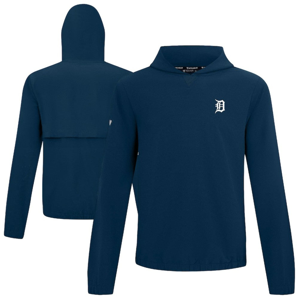 Detroit Tigers Levelwear Action Insignia 2.0 Pullover Hoodie - Navy - MLB on Sale