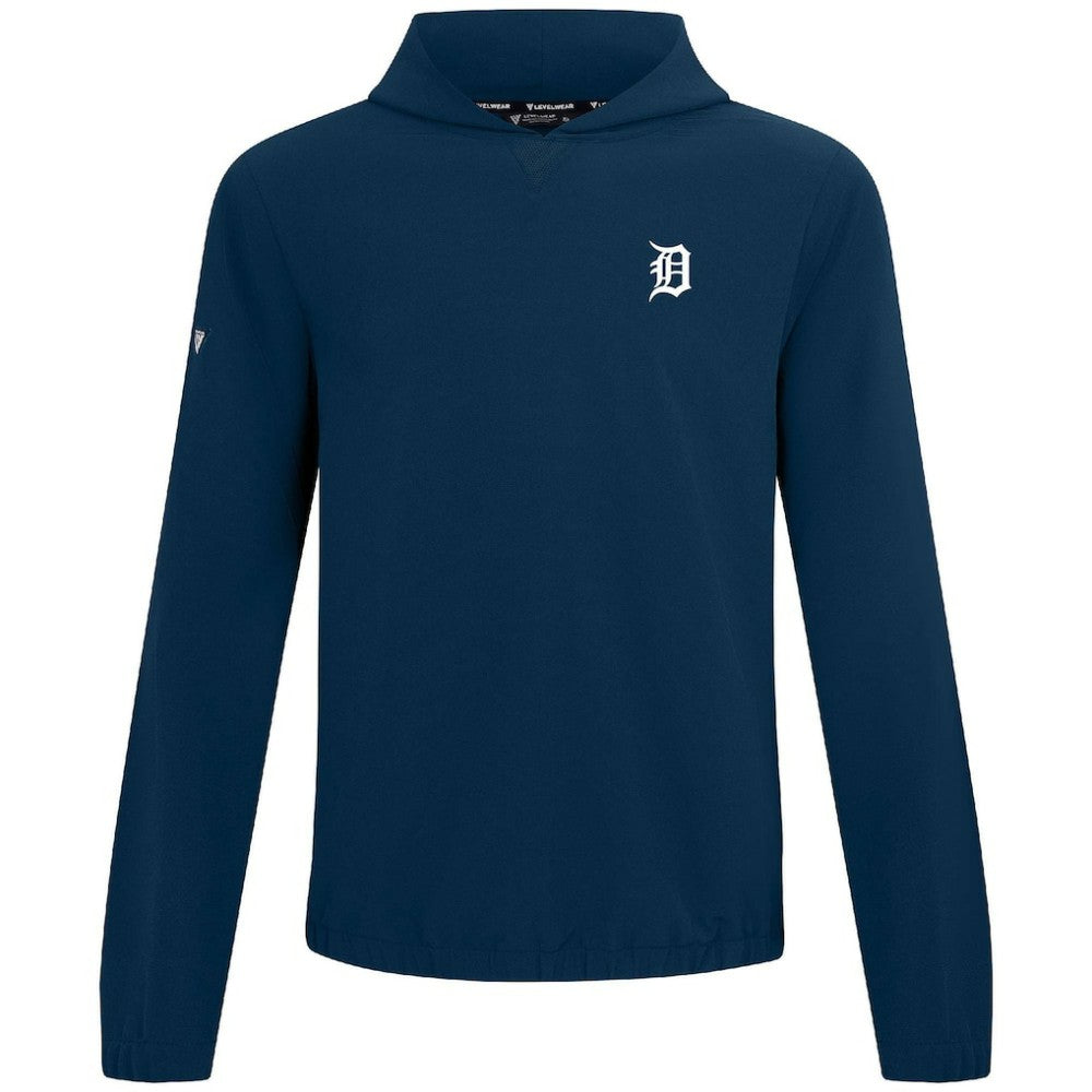 Detroit Tigers Levelwear Action Insignia 2.0 Pullover Hoodie - Navy - MLB on Sale