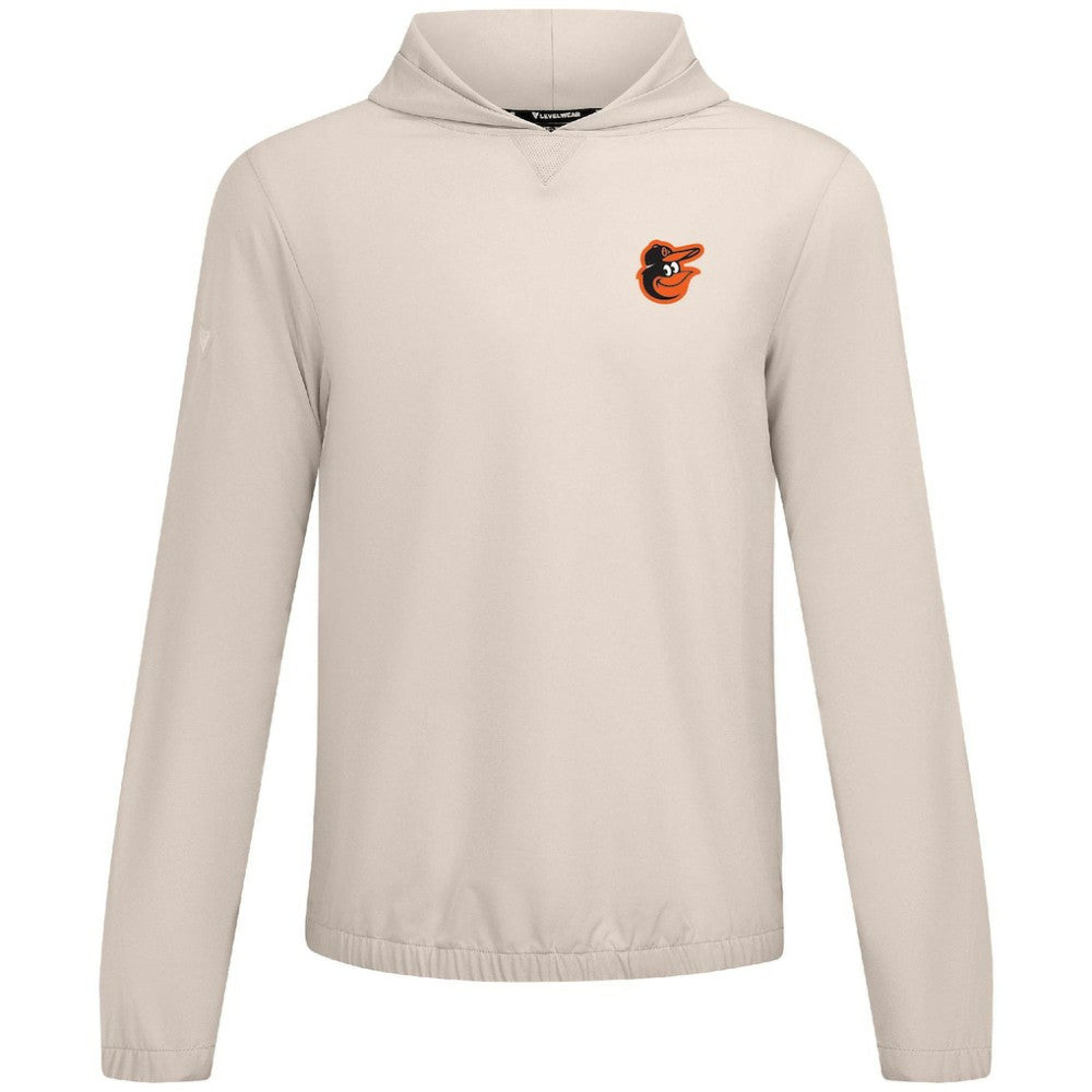 Baltimore Orioles Levelwear Action Insignia 2.0 Pullover Hoodie - Khaki - MLB Discount