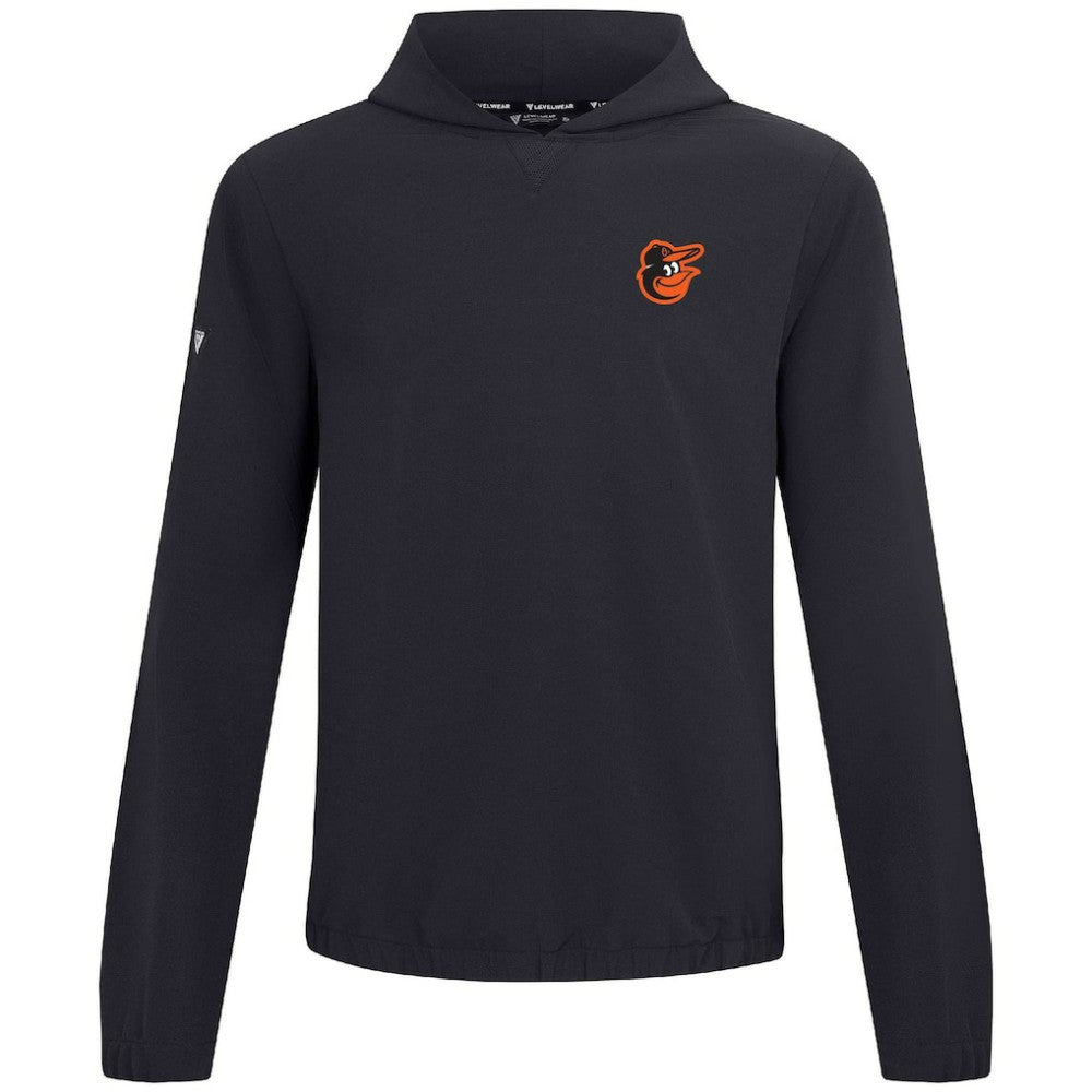 Baltimore Orioles Levelwear Action Insignia 2.0 Pullover Hoodie - Black - MLB Discount
