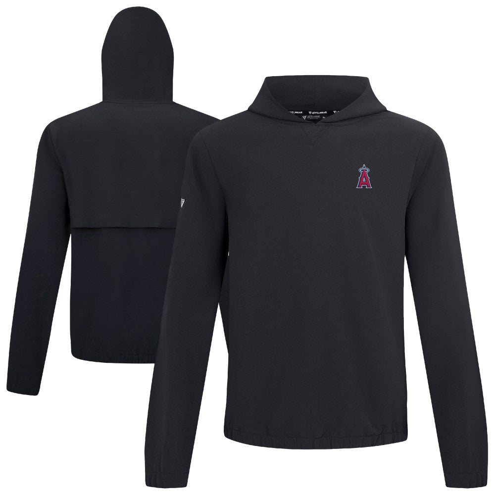 Los Angeles Angels Levelwear Action Insignia 2.0 Pullover Hoodie - Black - MLB Online
