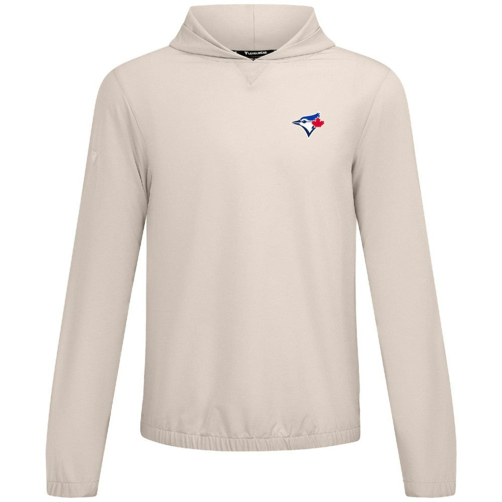 Toronto Blue Jays Levelwear Action Insignia 2.0 Pullover Hoodie - Khaki - MLB Lifestyle
