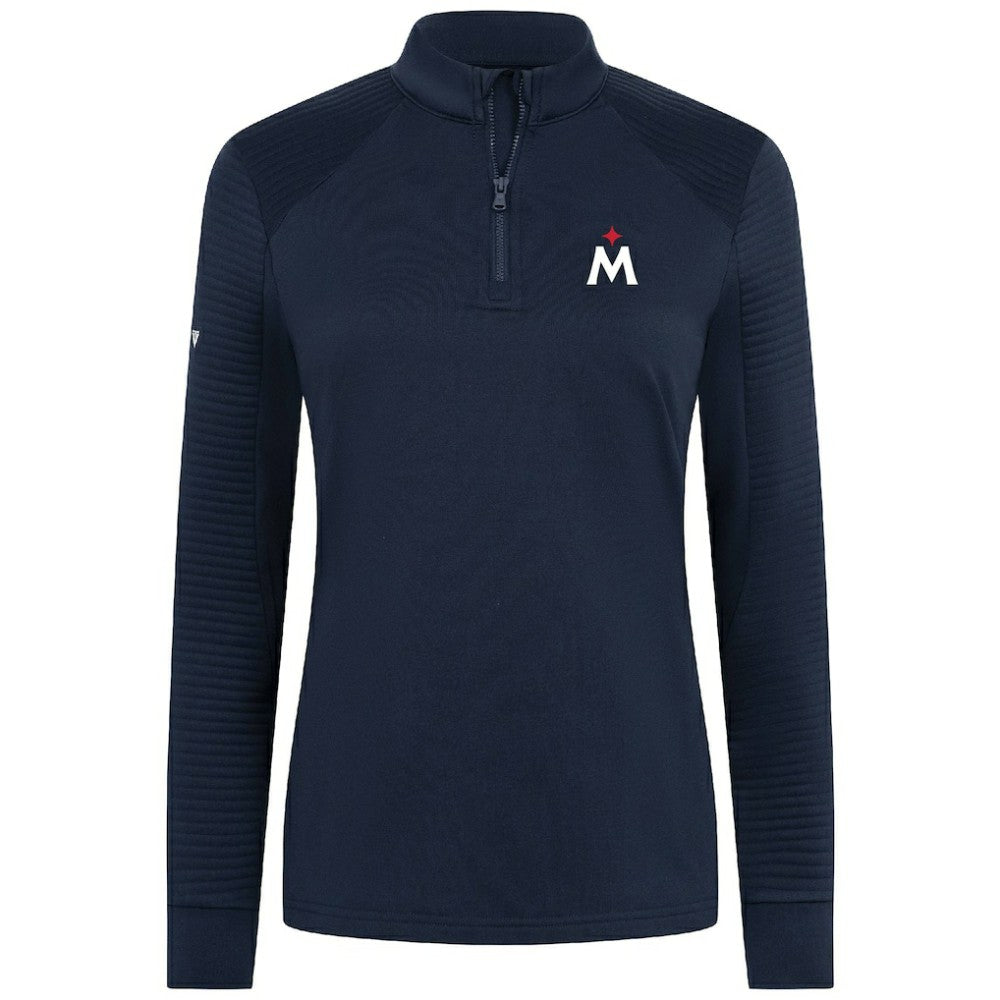 Minnesota Twins Levelwear Women's Power Insignia 2.0 Quarter-Zip Pullover Top - Navy - MLB Sale