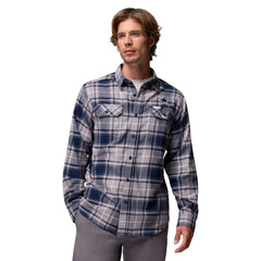 Columbia Dallas Cowboys Flare Gun Long-Sleeve Button-Up Flannel Shirt Navy