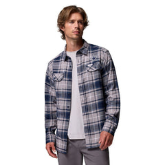 Columbia Dallas Cowboys Flare Gun Long-Sleeve Button-Up Flannel Shirt Navy