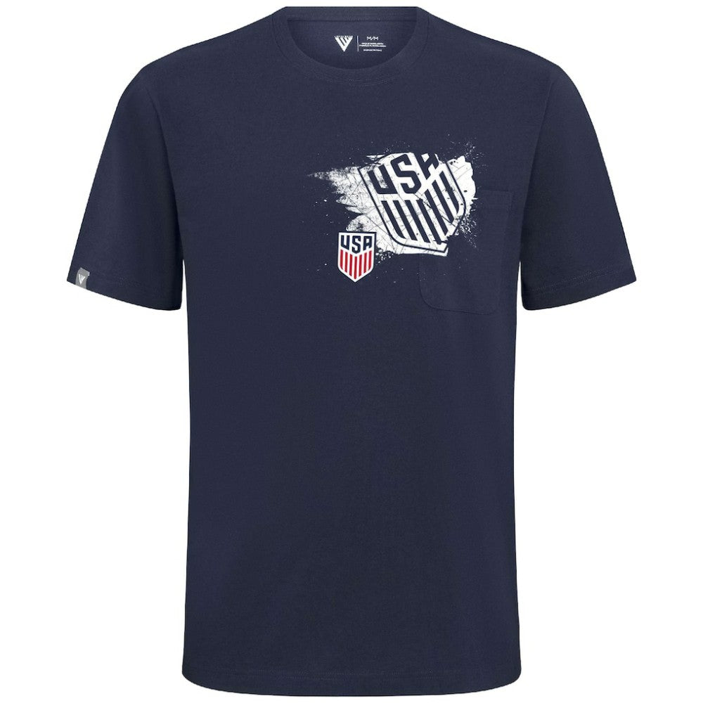 USMNT Levelwear Focal Blasted T-Shirt Navy