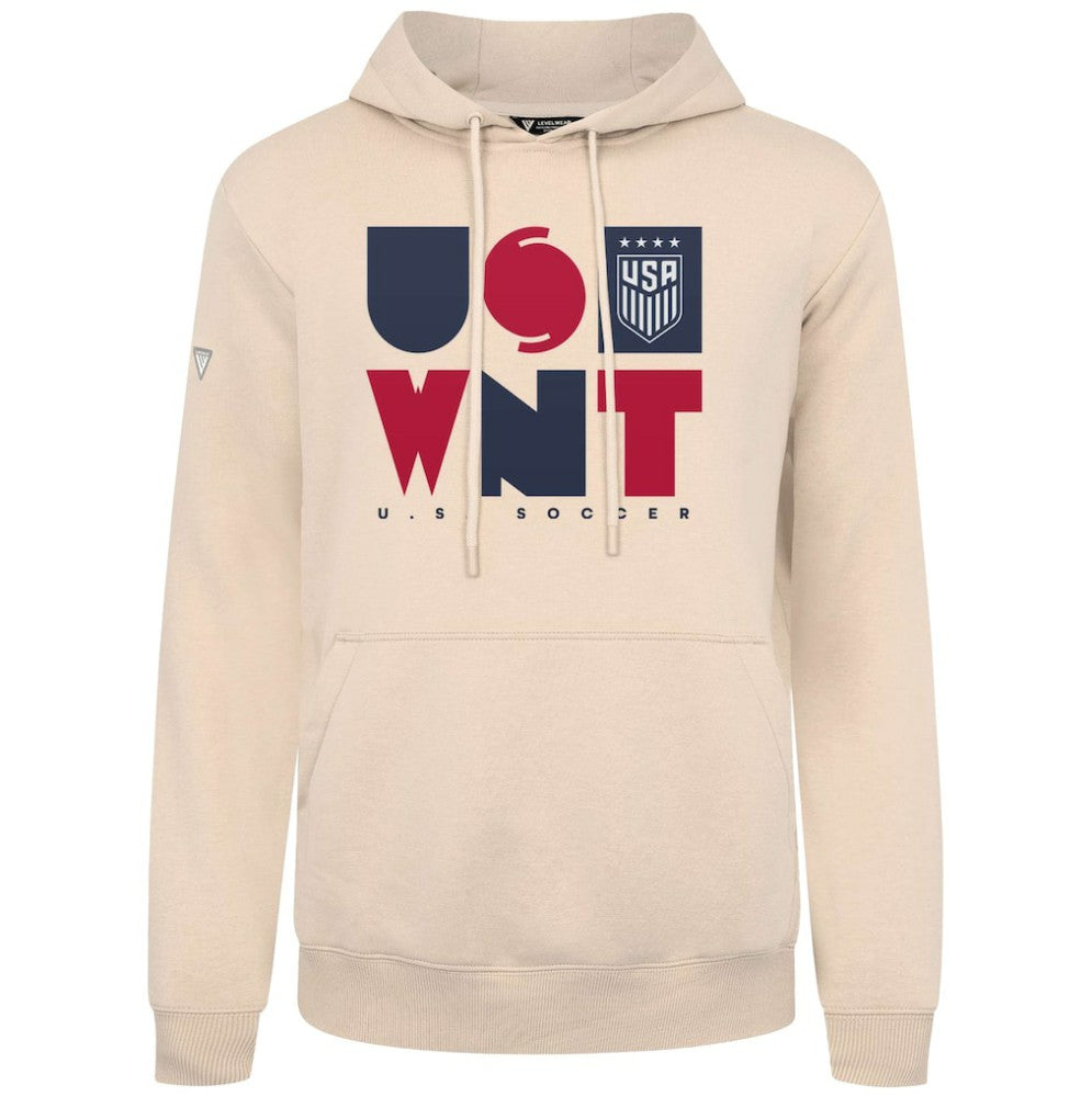 USWNT Levelwear Podium Full On Pullover Hoodie Khaki
