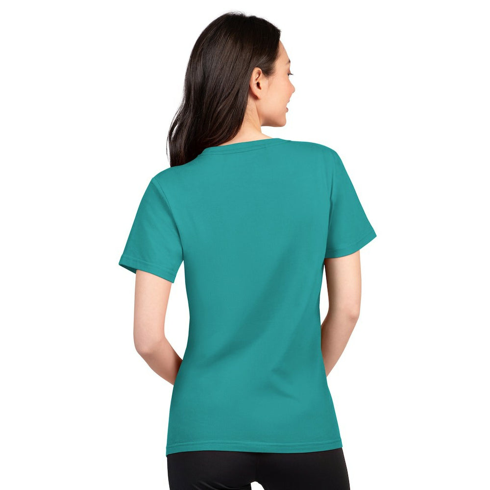 Miami Dolphins G-III 4Her by Carl Banks Women's Super-Slim Lightweight Winning Crew T-Shirt Aqua