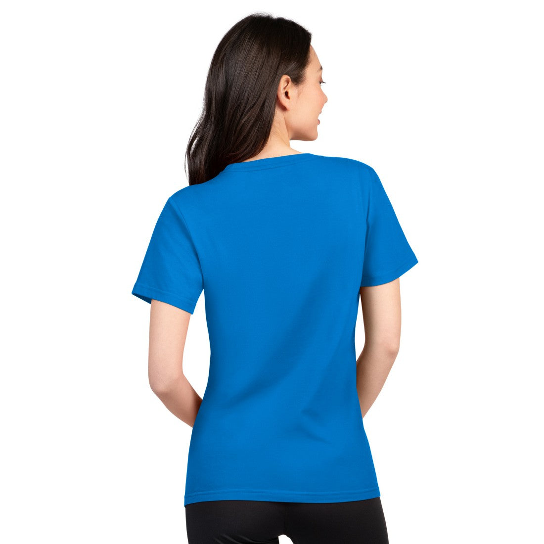 Detroit Lions G-III 4Her by Carl Banks Women's Super-Slim Lightweight Winning Crew T-Shirt Blue