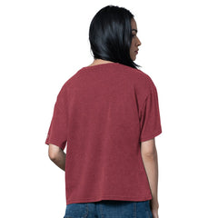 Washington Commanders Starter Women's Oversized Hall of Fame T-Shirt Heather Burgundy